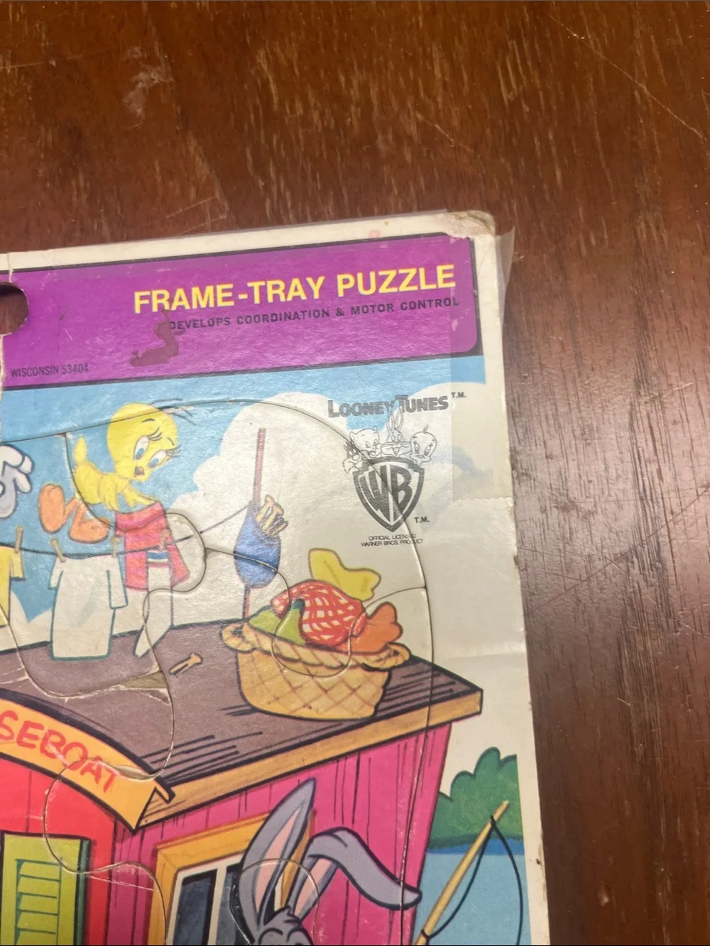 Vintage Home Sweet Houseboat Looney Tunes Puzzle